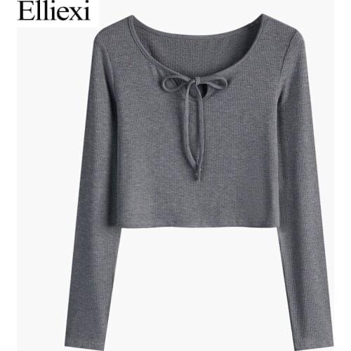 ELLIEXI Women's Knitted T-shirts