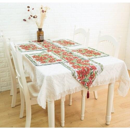 Joquintex Jacquard Tablecloths On The Table