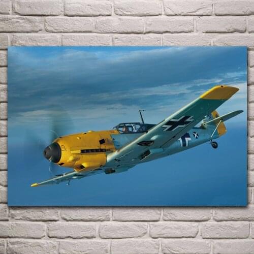 Bf 109 messerschmitt me 109 luftwaffe aircraft posters on the wall picture home living room decoration for bedroom KJ302