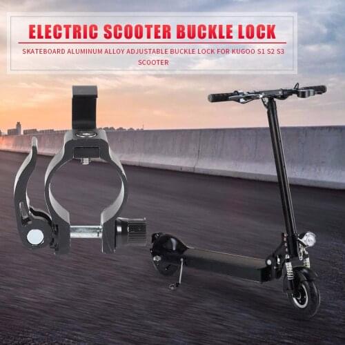 Hot Electric Scooter Aluminum Alloy Adjustable Buckle Lock Lifting Rod Safety Ring Skateboard Accessories for Kugoo S1 S2 S3