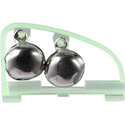 Outdoor Glow in Dark Fishing Alarm Clip Twin Bells Ring Fishing Rod Clamp Bells Bite Clip Lure Bells Alarm Fishing Accessories