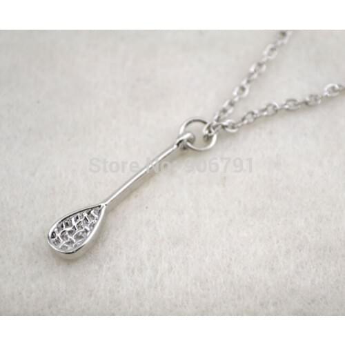 Newest styles 10pcs a lot rhodium plated lacrosse stick pendant sports necklace