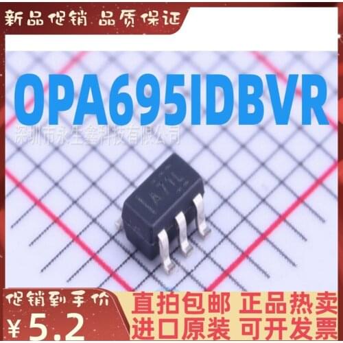 2-10PCS/lot OPA695IDBVR OPA695IDBVT OPA695 A71L SOT23-6 New original IC