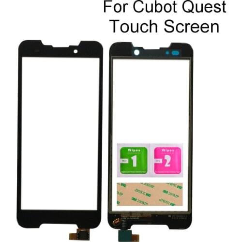 Original Front Glass Sensor Touch Screen For Cubot Quest Touch Screen Digitizer Front Glass Repair Tools 3M Glue Wipes