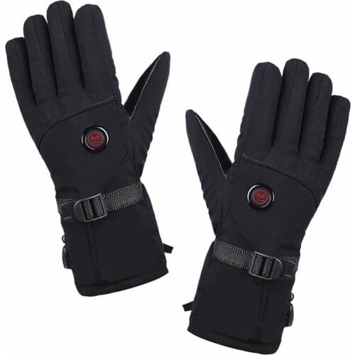 Heated Gloves 3 Levels Waterproof Gloves for Winter Riding Rechargeable heating gloves, three-stage temperature-adjustable