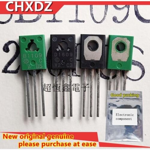 10pairs New and Orginal 2SB1109 2SD1609 B1109 D1609 C grade TO-126 Green or black Own stock Real object shooting rest assured