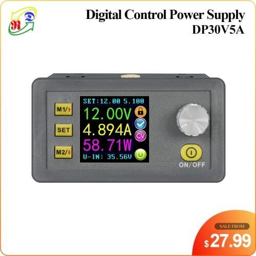 RD DP30V5A Constant Voltage current Step-down Programmable Power Supply module buck Voltage converter regulator color LCD