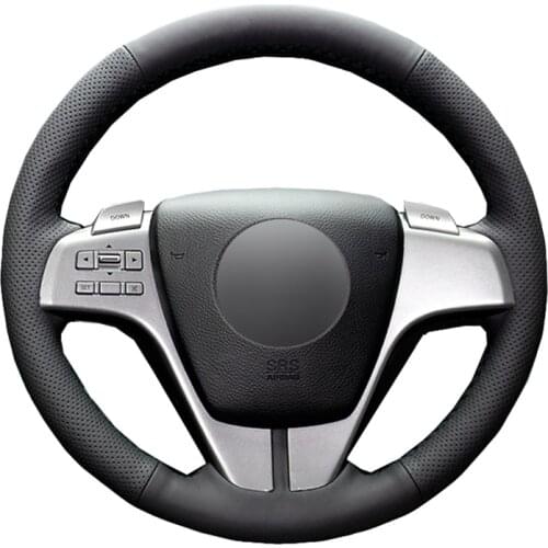 Hand Sew Car Steering Wheel Cover Wrap Suede Carbon Fiber Leather For Mazda 6 (GH) Mazda6 2007 2008 2009 2010 2011 2012 Volant