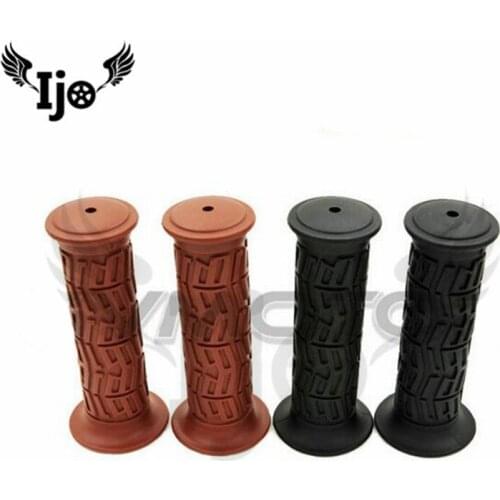 Dirtbike retro handlebar High-quality rubber for kawasaki honda suzuki Non-slip universal Hand glue motorbike handlebar grips