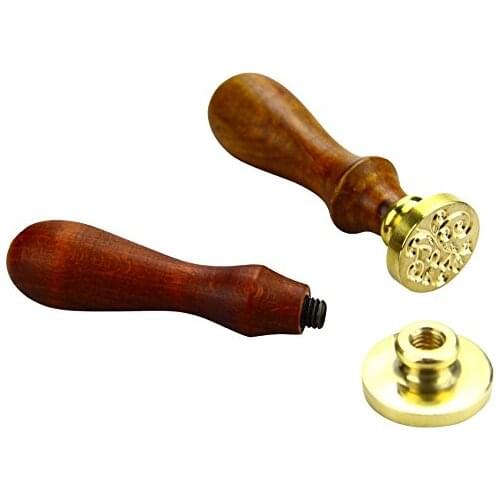 Elephant Retro Vintage Brass Wax Seal Stamps Kit Envelope Wooden Handle Wax Stamps