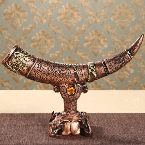 European-style home imitation ivory decorations living room wine cabinet ornaments office study house entrance customs machine