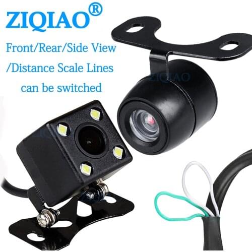 ZIQIAO Car Front Side Rear View Camera Parking Line Optional Reverse Vehicle Camera HS031 HS071