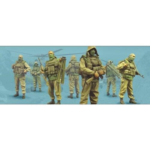 1:35 Resin Figure Model Kit Unassambled Unpainted //T110+T111 (4 FIGURES)