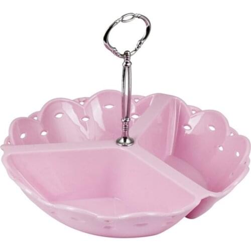 3'Lü of Soft Pink Perforated Confectionary Bowl