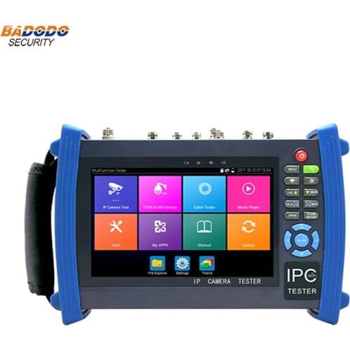 7 inch Android system CCTV Tester with WIFI Browser POE cable test IPC-8600 Plus 8MP TVI CVI Axis ONVIF test