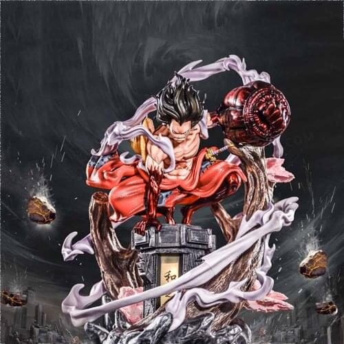 38cm One Piece Anime Figure One Piece Luffy Battle Statue PVC Action Figure GK Luffy Figurine Collectible Model Toys Figure Gift