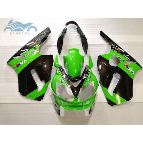 Free Customized fairing kits for aftermarket green black road racing fairings 2000 2001 ZX 12R zx12r 00 01 motorcycle parts