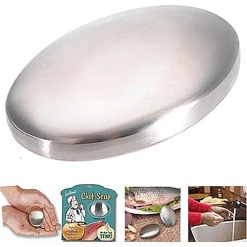 Soap Safe Easy Clean-up Oval Stainless Steel Soap Odour Remover for Kitchen