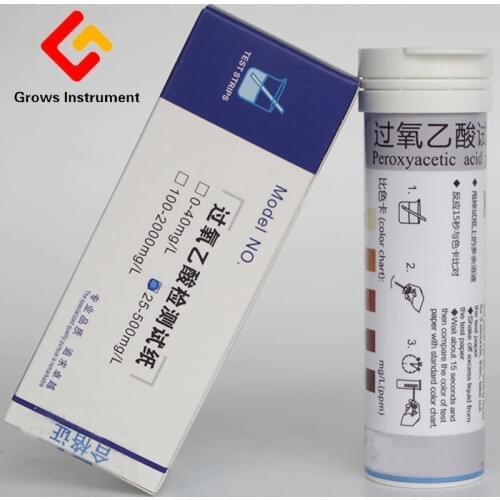 Peracetic Acid Test Paper For Peracetic Acid Residue Test Paper Suitable For Laboratory Or Food Processing Water Fields Analyzer