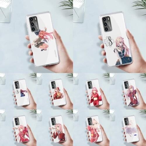 Zero Two Darling in the FranXX Phone Case Transparent For Huawei MATE P 40 30 20 10 pro plus lite X 5G Soft TPU Mobile bags