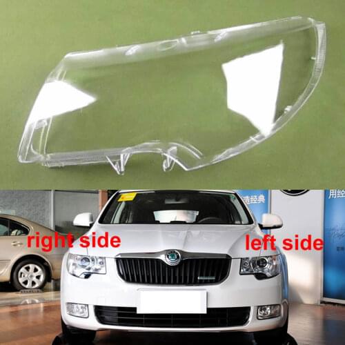 For Skoda Superb 2009 2010 2011 2012 2013 Headlights Cover Headlights Shell Transparent Cover Lampshdade Headlamp Shell Lens