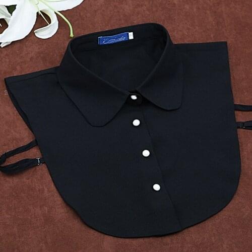 Quality Styles black and white women Chiffon Sample Collar Bib False Collar Fake Half Shirt A