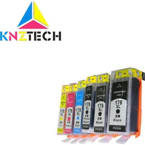 2BK+1PBK+1C+1M+1Y High quality 178 ink cartridge 178XL compatible for 3070A 5510 B110D C410C C310B