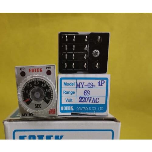 MY-6S-4P-220V brand new original imported Taiwan FOTEK timer