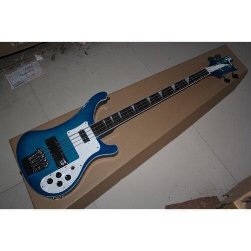 2018 new + factory + 4 strings Rickenback 4003 fireglo electric bass transparent blue 4 string Ricken 4003 bass Free Shipping