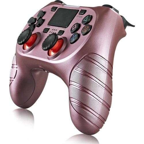 Newest Mode Controller S8-P For PS4 Wireless Bluetooth 5.0 Gamepad Highly Sensitive Six-axis Detection System Touch Pad For PC