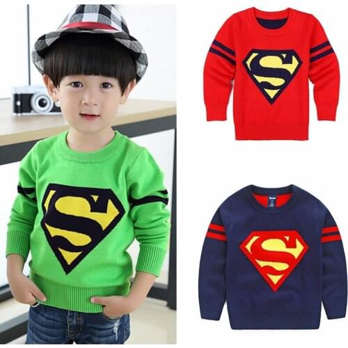 Pullover Sweater Boys Children Casual Costume Autume Kids Cotton Skin-Friendly T-shirt Fashon Print Sweatshirt For 2-10 Years