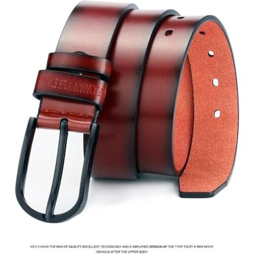 Man Belt High Quality PU Leather Belts for Men and Women Fashion Luxury Brand Designer Pin Buckle Belt