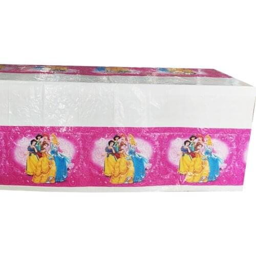 1Pcs Disposable Princess Party Snow White Tablecloth A childs favorite tablecloth Kids Birthday Party Decoration Party Supplies