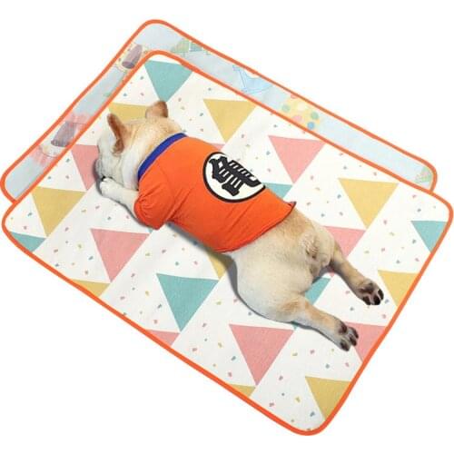 Dogs Summer Cooling Mat Soft Breathable Dog Cat Blanket Ice Silk Pad Washable Pet Sleeping Cool Cushion Kennel Mat Pet Products