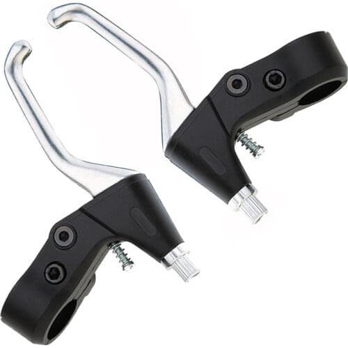 MTB Bicycle Brake Lever Handle Road Bike Brake Levers 2 Finger Cycling Mountain Bike Aluminium Alloy V-brake Disc Brake Handle