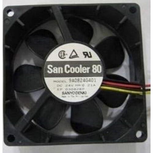 9A0824G401 DC24V 0.21A 8025 Three-line Cooling Fan 6months Warranty