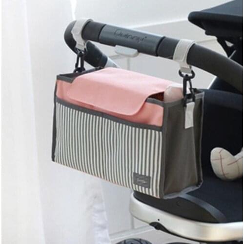 Universal Baby Stroller Organizer Travel Storage Mummy Diaper Bag Baby Pram Hanging Basket Nappy Bags Stroller Accessories