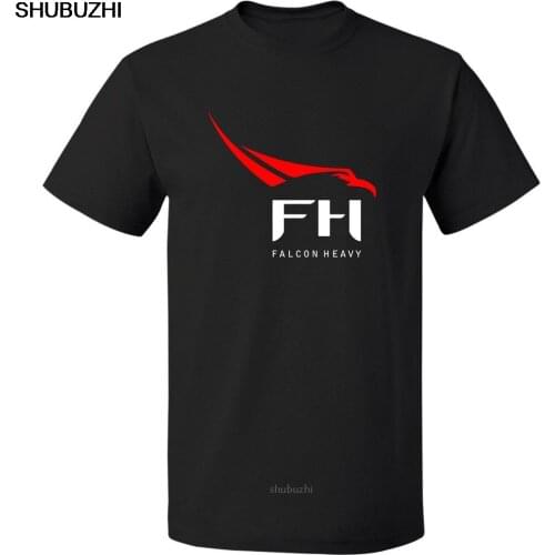 SpaceX Falcon Heavy Rocket Space Tee Cotton VINTAGE Free Shipping T Shirt O-Neck Summer Personality Fashion Men T-Shirt sbz8494
