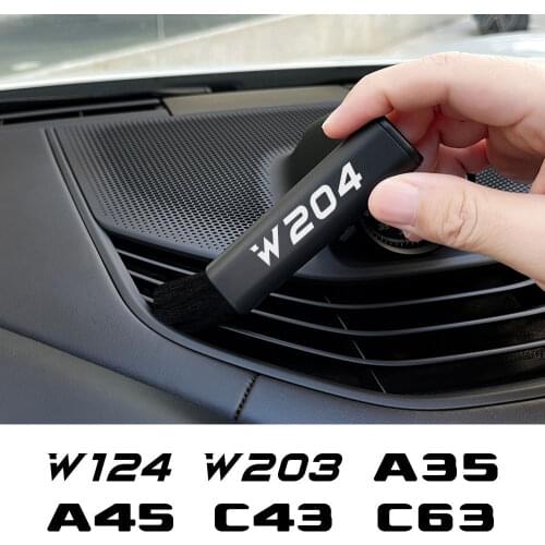 Car Retractable Cleaning Brush For Mercedes W124 W203 W204 A35 A45 C43 C63 S63 CL CLA35 E63 SLS Auto Air Outlet Small Soft Brush