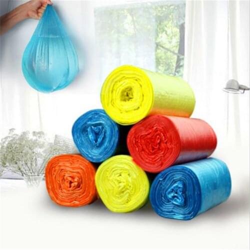1 Roll(20Pcs) Garbage Kitchen Toilet Waste Trash Clean up Rubbish Bags 6 Colors 45*50cm