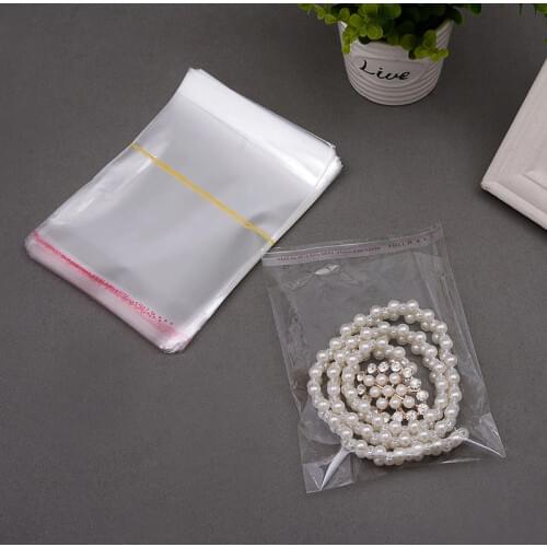 200Pcs/lot 12 x 17 cm Self Adhesive Seal Clear OPP Packaging Bags 4.72" x 6.68" Transparent Small Plastic Gift Bag