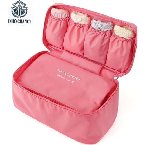 2017 Women Travel Toiletry Wash Bra Underwear Make Up Makeup Case Cosmetic Bag Organizer Beautician Vanity Necessary Trip