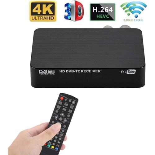 4K Ultra HD 1080P Digital DVB-T2 TV Box Mini Multifunctional TV Receiver Set Top Box Media Player For PVR TIMESHIFT