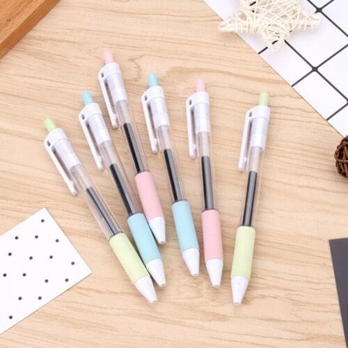 50PCS Korea Creative Simplicity Press Gel Pen Student Stationery School Supplies Office Supplies