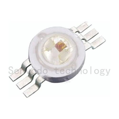 50X hot sales 6pin 9W high power rgb led best quality 9w rgb led lamp beads with 6pin free shipping