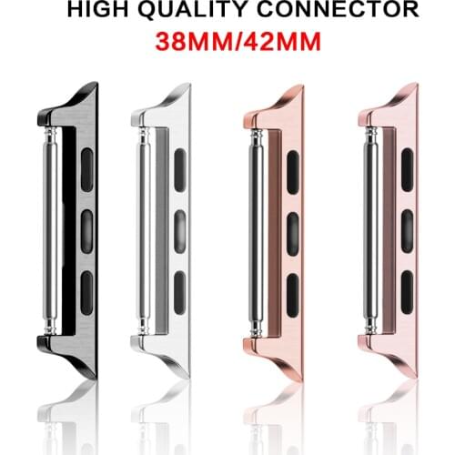 Watches Accessories Stainless Steel Clasp Buckle Lugs Adapters Connector With Pentalobe Screwdriver For Apple Watch iWatch