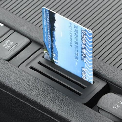 1pc ABS Car Center Armrest Card Storage Box Slot Organizer Pocket Accessories for VW Volkswagen Passat B8 Passat Variant Arteon