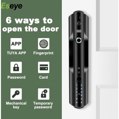 Eseye Tuya Biometric Fingerprint Lock, Security Intelligent Smart Lock With WiFi APP Password Door Lock