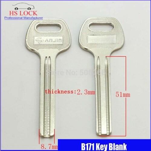 Long hotel computer embryo door key blank Civil key blank suit for Vertical key cutting machine B171