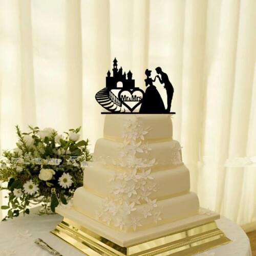 Cake Topper Classic Theme Classic Couple Acrylic Wedding Cake Topper